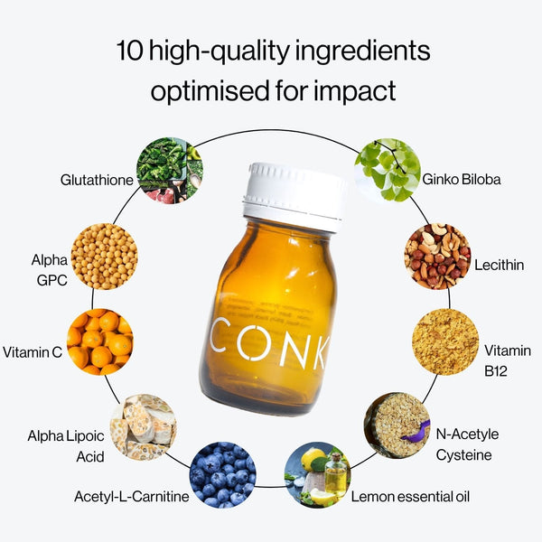 CONKA Flow + Clear – Daily Brain Shot System